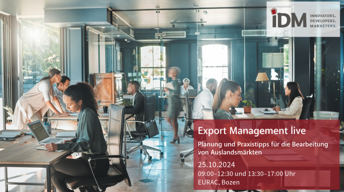 Opportunità di formazione | Export Management Live presso IDM